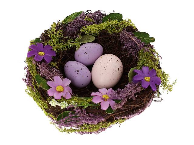 Декор пасхальный Гнездо LI100248 BonaDi 16см