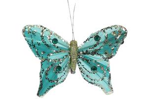 Декоративная бабочка на клипсе BonaDi Зеленый (117-888-7)