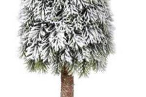 Декоративная елка 'Снежная' 13х13х59см, в мешочке, на высокой ножке