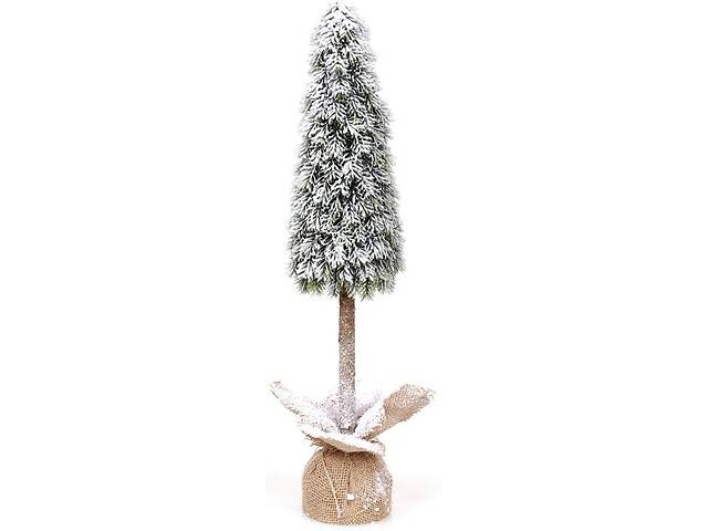 Декоративная елка 'Снежная' 13х13х59см, в мешочке, на высокой ножке