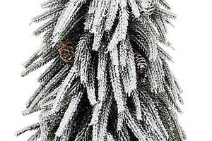 Декоративная елка 'Снежная' 25х25х52см, в мешочке, с шишками