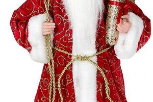 Декоративная фигура 'Санта с подарками' 45см, красный с золотистым