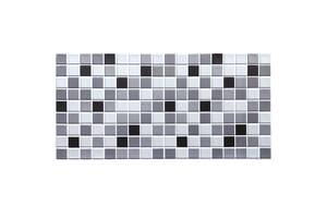 Декоративная ПВХ панель черно-белая мозаика 960х480х4мм (1181) SW-00001432