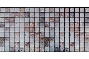 Декоративная ПВХ панель мозаика под бежевый мрамор 960х480х4мм SW-00001433