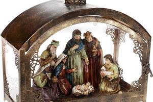 Декоративная рождественская композиция 'Вертеп в ковчеге' 31х16х30.5см