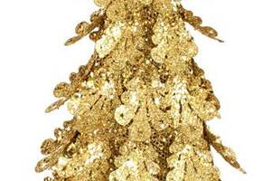 Декоративная статуэтка 'Елочка' 50см, металл цвета-золото