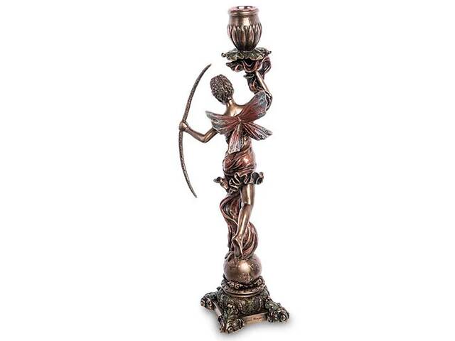 Декоративная статуэтка подсвечник Диана-богиня охоты Veronese AL32532