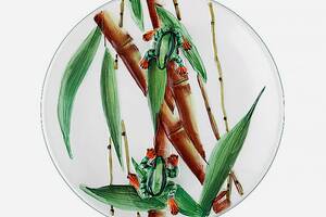 Декоративная тарелка Лягушка на бамбуке 21 см 59-487 Купи уже сегодня!