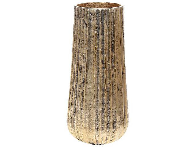 Декоративная ваза 'Estet' 15х33см, металл, золото антик