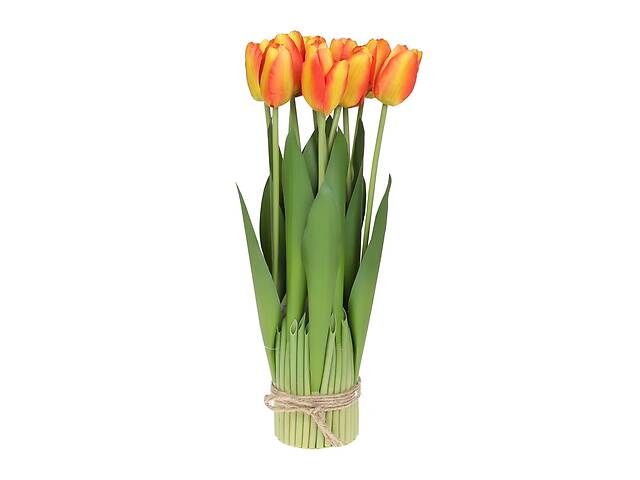 Декоративный букет Тюльпанов LI100333 BonaDi 37см Оранжевый