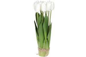 Декоративний букет Тюльпанів LI100336 BonaDi 37см Білий