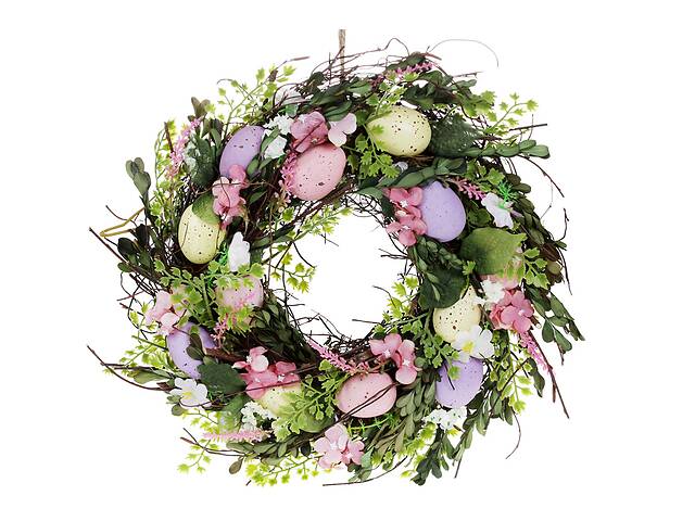 Декоративный пасхальный венок LI100312 BonaDi 34см