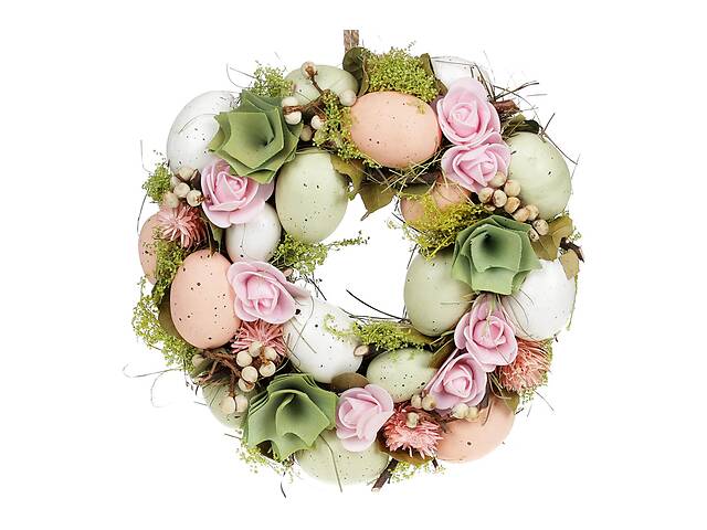 Декоративный пасхальный венок LI100359 BonaDi 24см