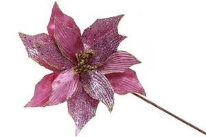 Декоративный цветок BonaDi Пуансеттия 31 см Лиловый (807-332)