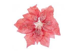 Декоративный цветок Elisey снежный 20 см Красный (6008-011)