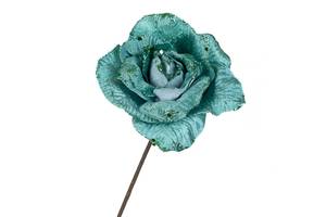 Декоративный цветок Elisey Зимняя роза 22 см Зеленый (6009-045)