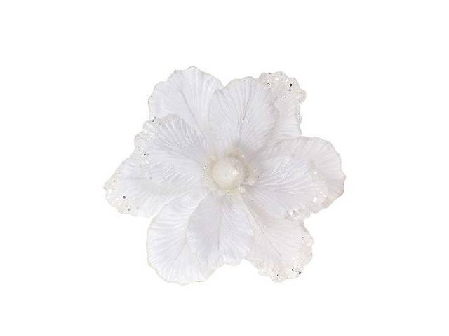 Декоративный цветок Flora Магнолия 22 см Белый (12685)
