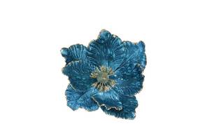 Декоративный цветок Flora Магнолия 22 см Синий (12692)