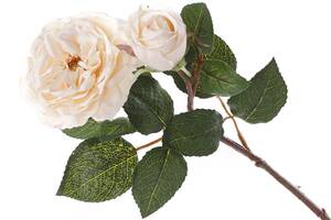 Декоративный цветок Роза с бутоном LI100352 BonaDi 49см Кремовый