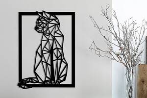 Дерев'яна картина Moku 'Cat Side' 60x47 см