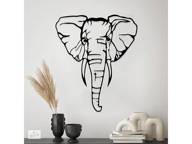 Деревянная картина Moku 'Elephant' 90x76 см