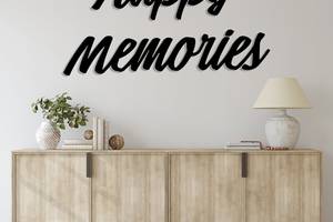 Дерев'яна картина Moku 'Happy Memories' 50x25 см