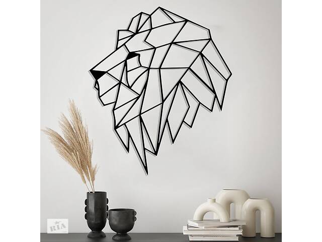 Деревянная картина Moku 'King Lion' 60x51 см