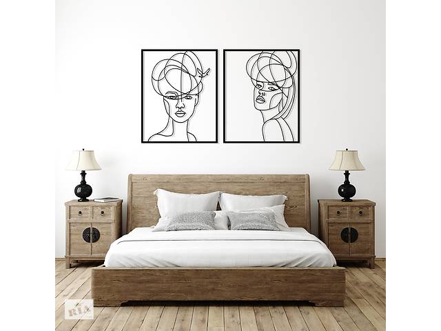 Деревянная картина Moku 'Madonna' 90x74 см