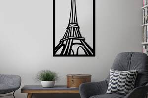 Дерев'яна картина Moku 'Paris' 50x29 см