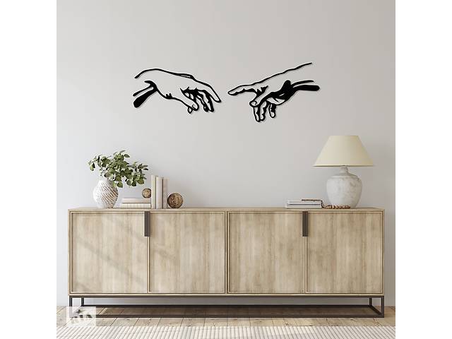 Деревянная картина Moku 'Touch' 70x22 см.