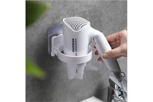 Держатель для фена плойки или утюжка в ванную комнату White