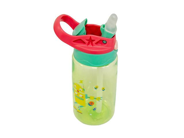 Детская бутылка для воды с трубочкой Baby Bottle LB400 500ml Салатовая бутылка-поилка для детей (ST)