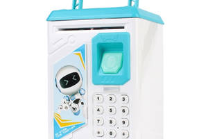 Детская электронная копилка-сейф Bodyguard 906 с кодовым замком и отпечатком пальца Blue (3_03611)