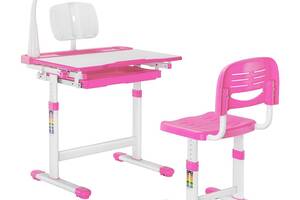 Детская парта со стульчиком FunDesk Bellissima 664х493х540-766 мм Pink