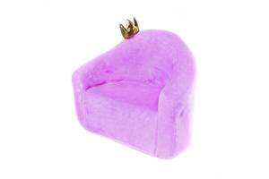 Детское кресло Zolushka Принцесса 50см Фиолетовое (ZL450)