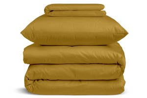 Детское постельное белье сатин в кроватку CURCUMA Cosas Горчичный 110х140 см