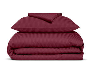 Детское постельное белье сатин в кроватку SANGRIA Cosas Бордовый 110х140 см