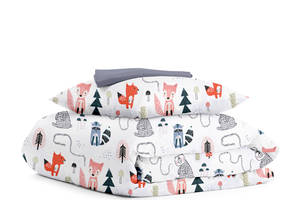 Детское постельное белье в кроватку ANIMALS CS4 Cosas розовый 110х140 см