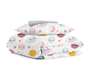 Детское постельное белье в кроватку HAPPY MOON CS1 Cosas розовый 110х140 см