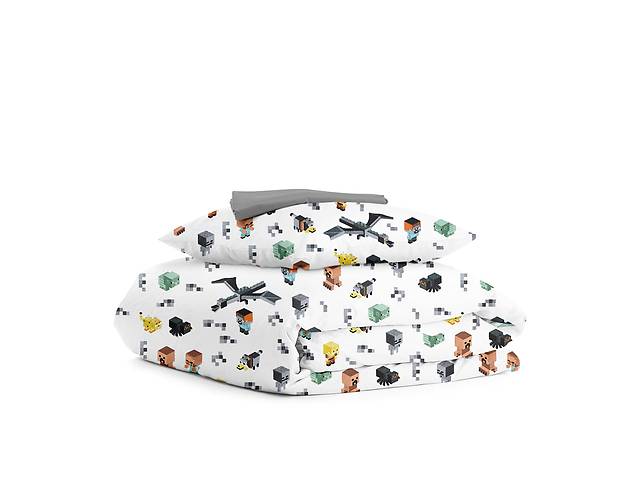 Детское постельное белье в кроватку MINECRAFT CS5 Cosas серый 110х140 см