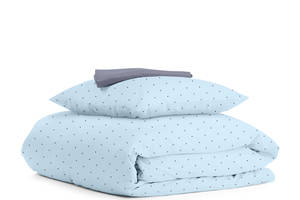 Детское постельное белье в кроватку MINI DOTS CS10 Cosas Голубой 110х140 см
