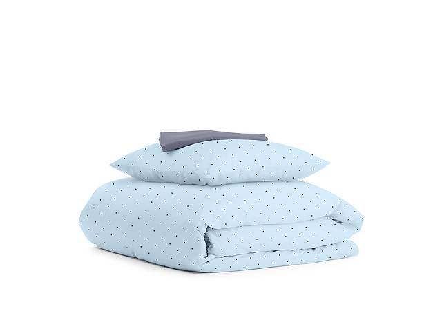 Детское постельное белье в кроватку MINI DOTS CS10 Cosas Голубой 110х140 см