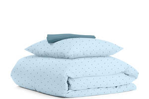 Детское постельное белье в кроватку MINI DOTS CS11 Cosas Голубой 110х140 см
