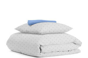 Детское постельное белье в кроватку MINI DOTS CS5 Cosas серый 110х140 см