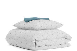 Детское постельное белье в кроватку MINI DOTS CS6 Cosas серый 110х140 см