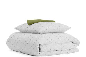 Детское постельное белье в кроватку MINI DOTS CS7 Cosas серый 110х140 см