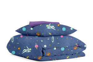 Детское постельное белье в кроватку SPACEMAN CS2 Cosas Синий 110х140 см