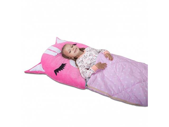Детский спальный мешок-трансформер Котик M - 170 х 70 см.