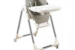 Детский стульчик для кормления складной Bestbaby BS-329 Серый (6719-69448)