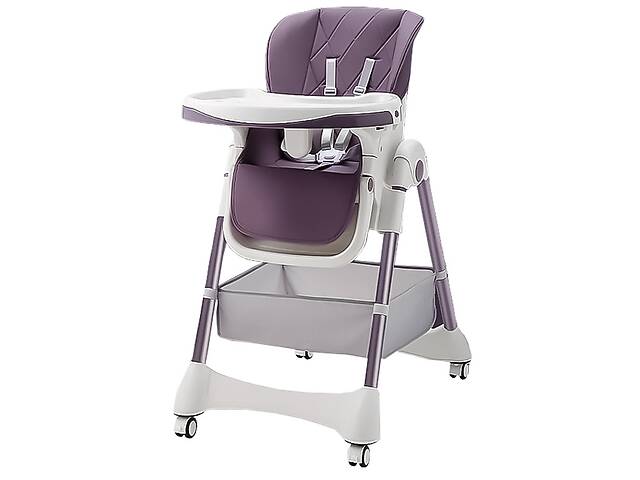 Детский стульчик для кормления складной Bestbaby BS-806 Фиолетовый (11098-63100)